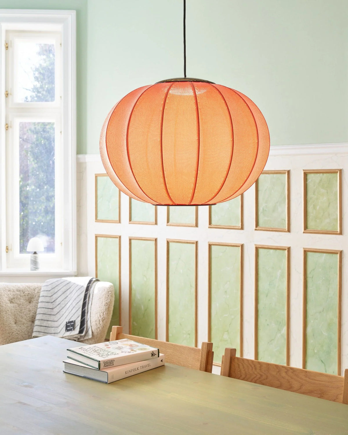 Knit-Wit Ø45 Round Pendant LED - Coral
