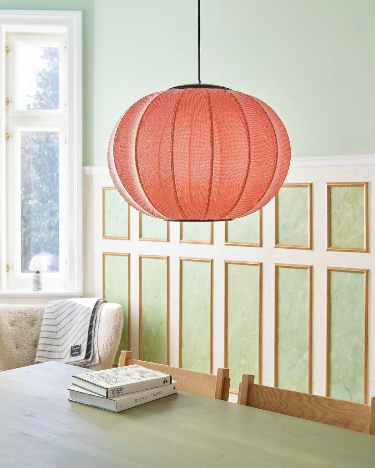 Knit-Wit Ø45 Round Pendant LED - Coral