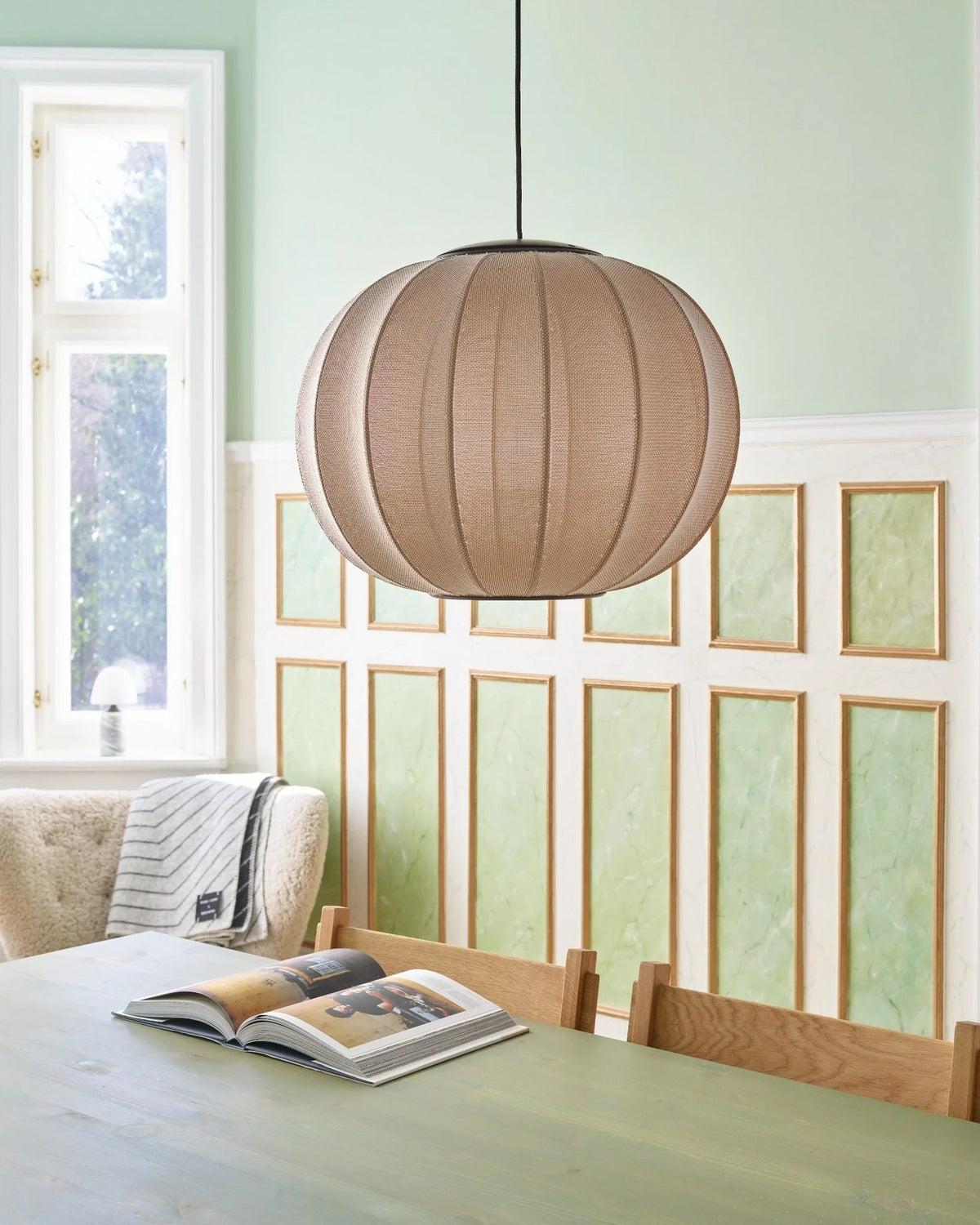 Knit-Wit Ø45 Round Pendant LED - Sand Stone