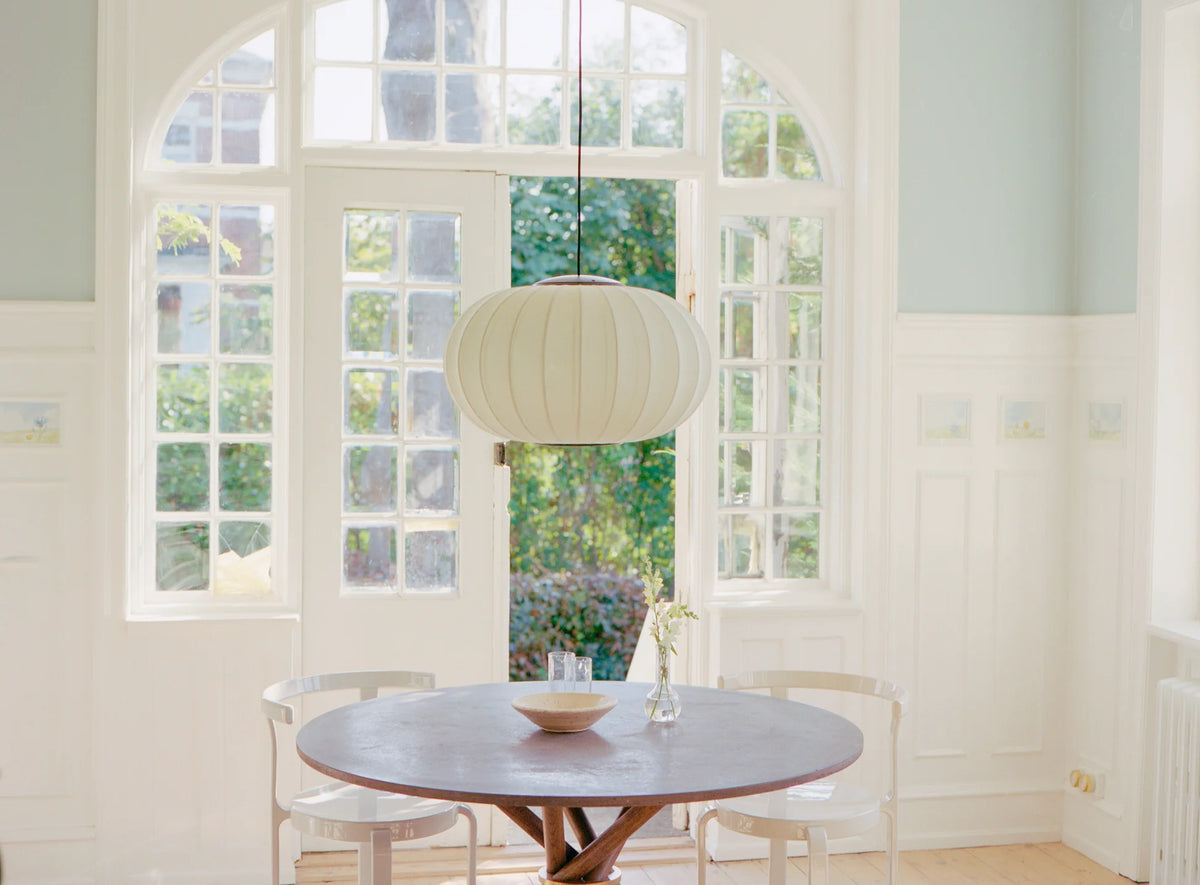 Knit-Wit Ø57 Oval Pendant LED - Pearl White