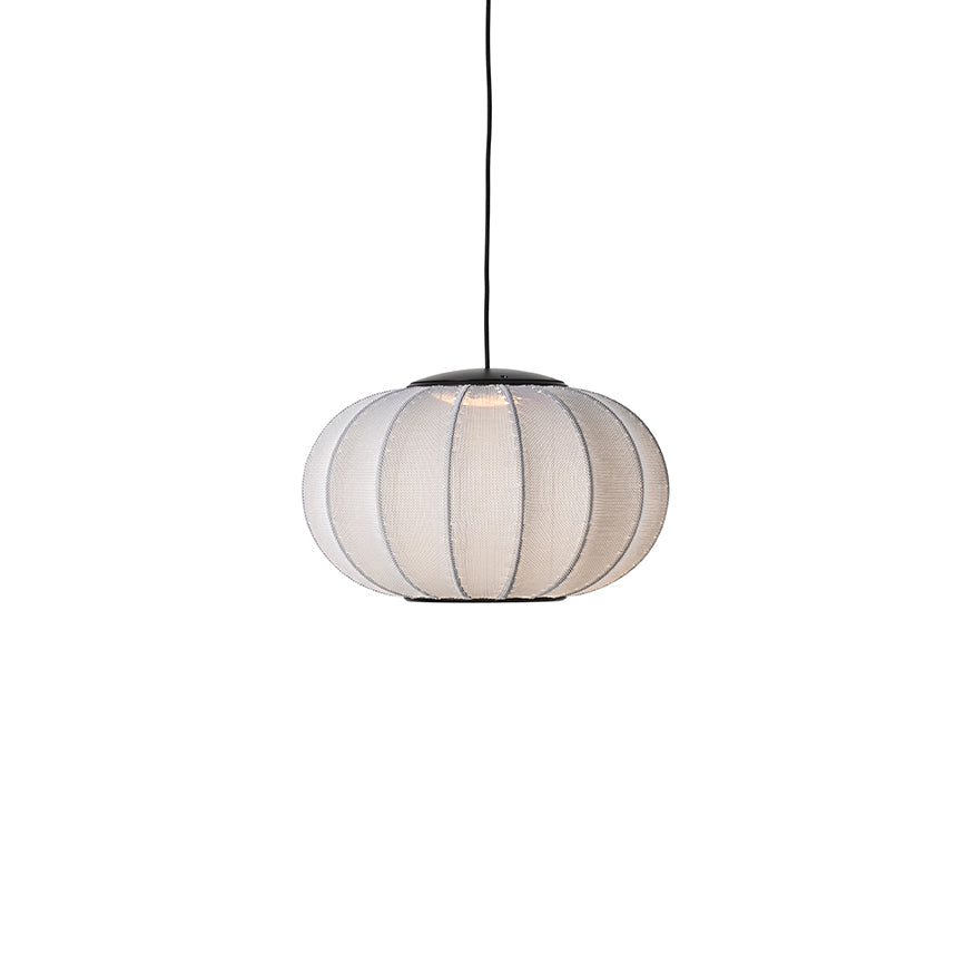KNIT-WIT Ø45 Oval Pendant LED - Silver