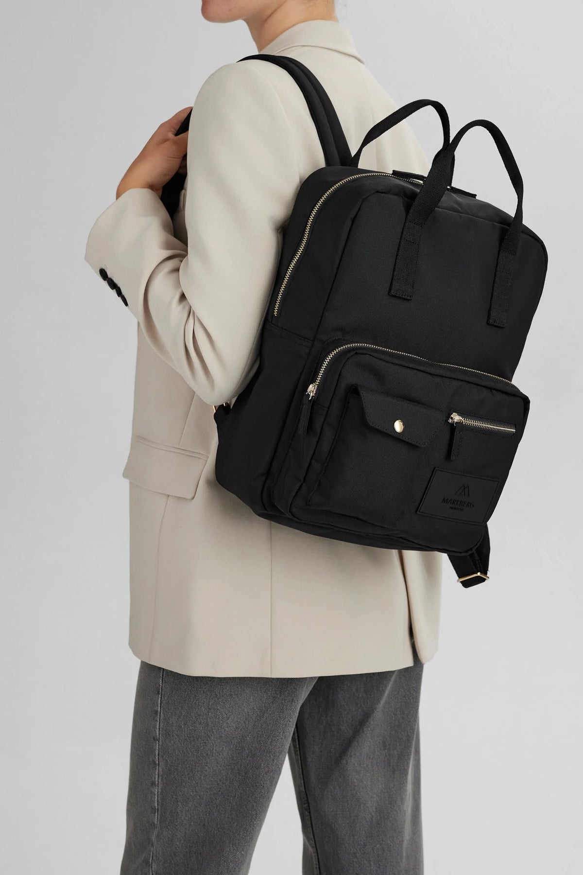 DarlaMGB Backpack, Monochrome   - Black/Gold