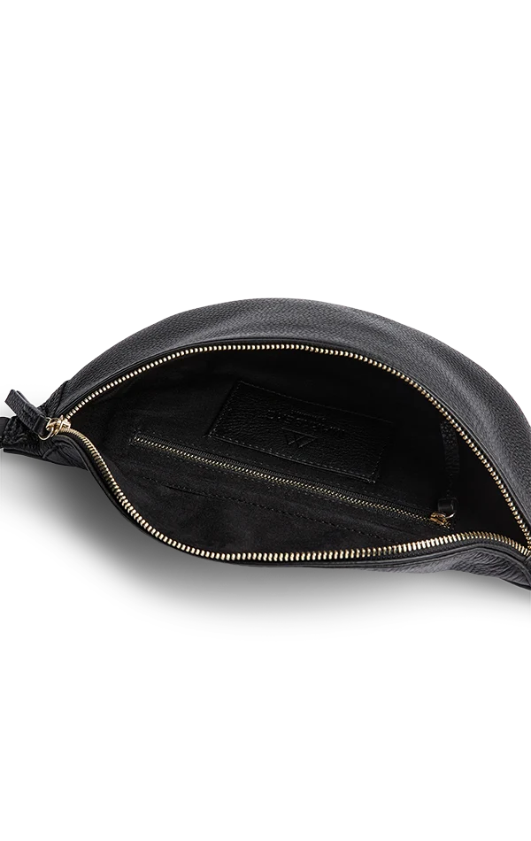 EllinorMBG Bum Bag, Grain - Black/Gold