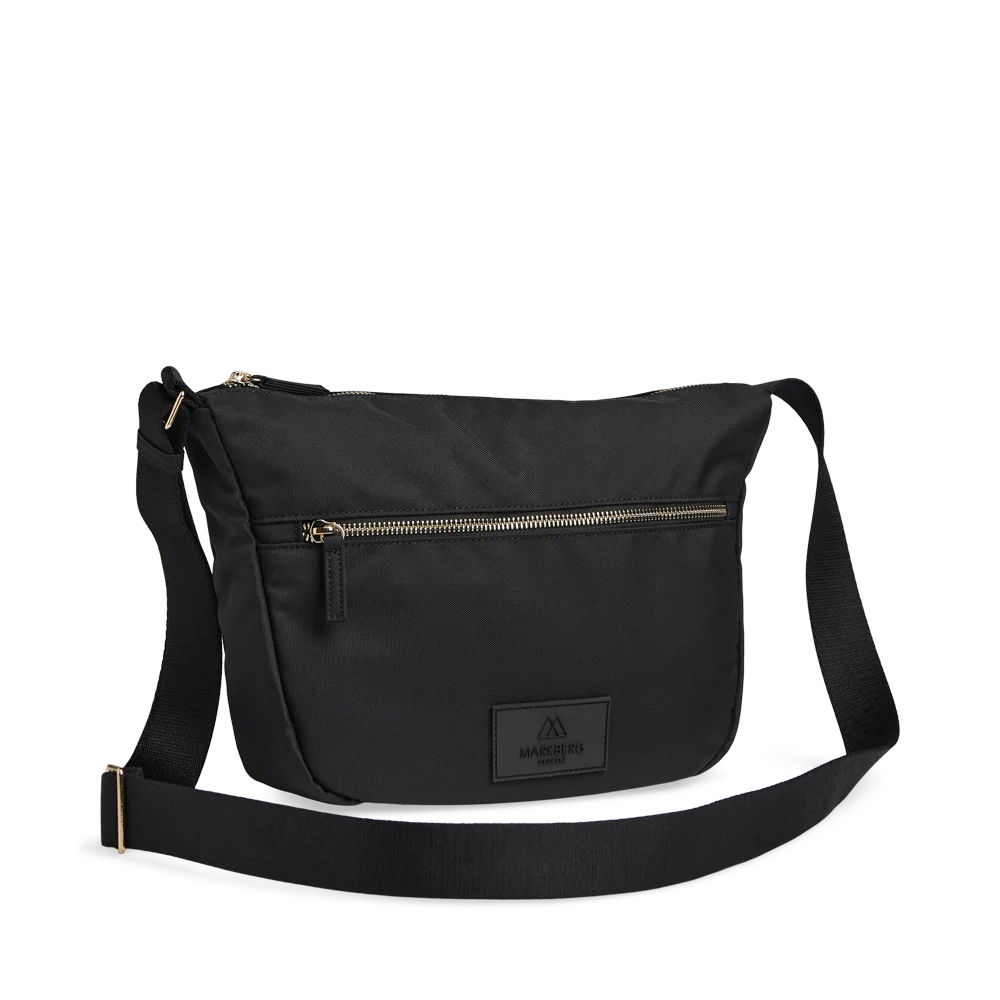 MonoMBG Crossbody Bag, recycled - Black and Gold