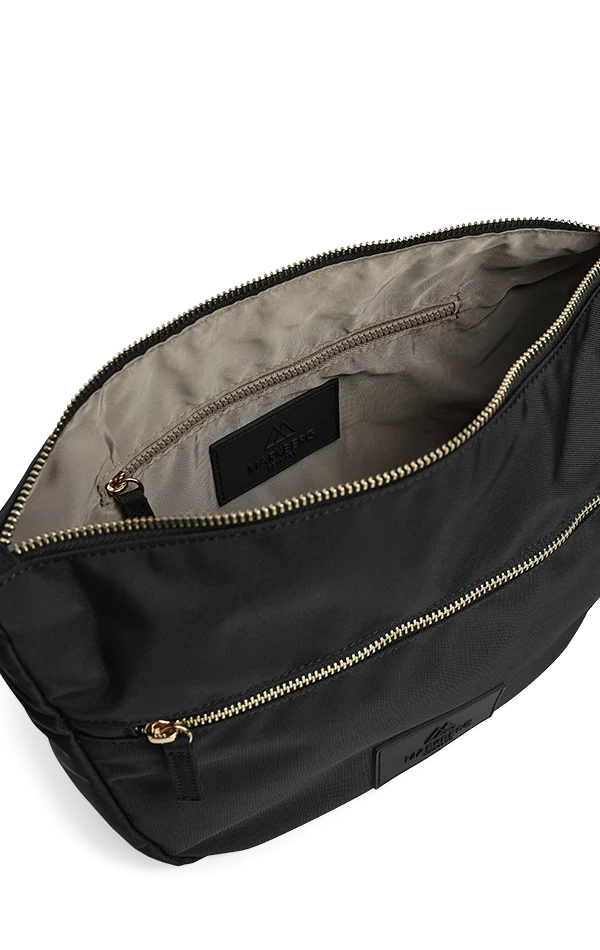 MonoMBG Crossbody Bag, recycled - Black and Gold