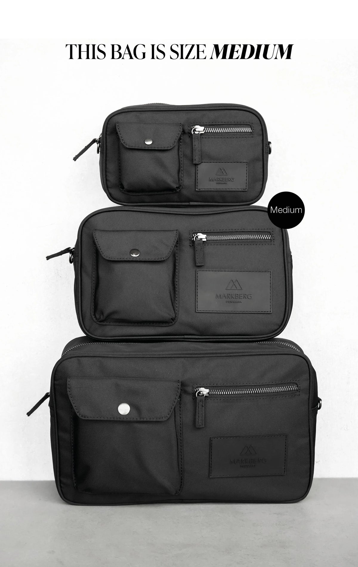 DarlaMBG Crossbody Taske, Monochrome - Black